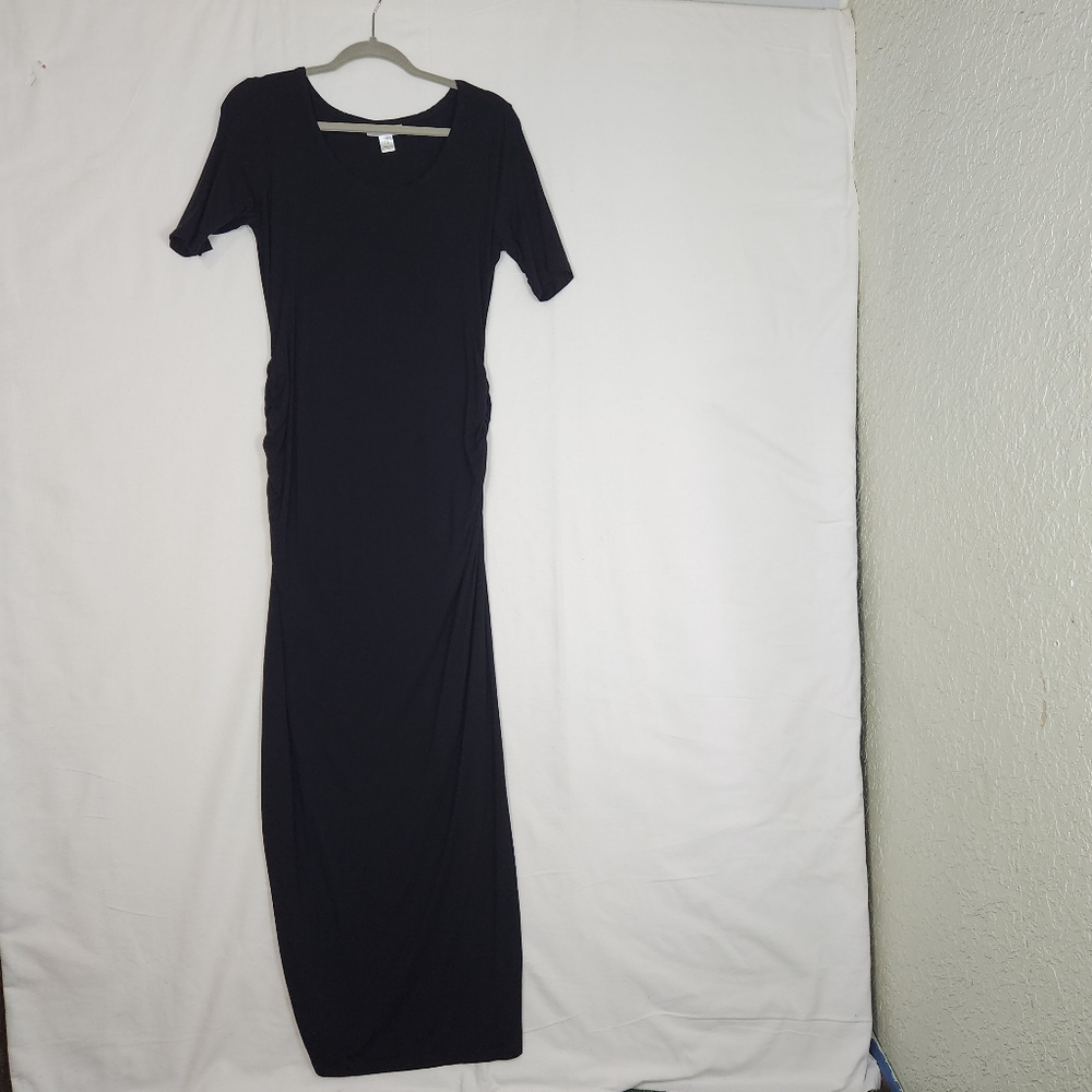 Motherhood Medium Maternity short sleeve Maxi Dress